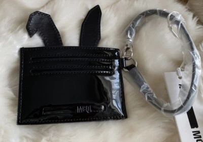 Alexander McQueen MCQ Leather Black Bunny Card Holder Wrist Belt - Image 1 of 4