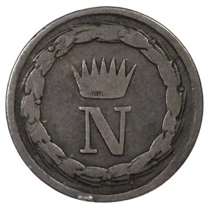 Italie - 10 centesimi 1813 M Napoleone Imperatore Napoléon Milan - billon - C.4 - Imagen 1 de 2