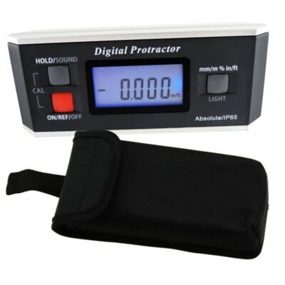 5.9" Magnetic Digital Protractor V-Groove 0~360 Degree Angle Finder Inclinometer - Image 1 of 4