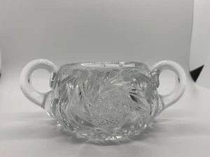 American Brilliant Glas Zuckerdose - Bild 1 von 6