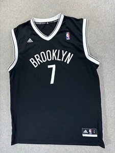 Brooklyn Nets Adidas Replica Basketball Jersey (#7 Johnson) Men's Large - Black - Picture 1 of 12