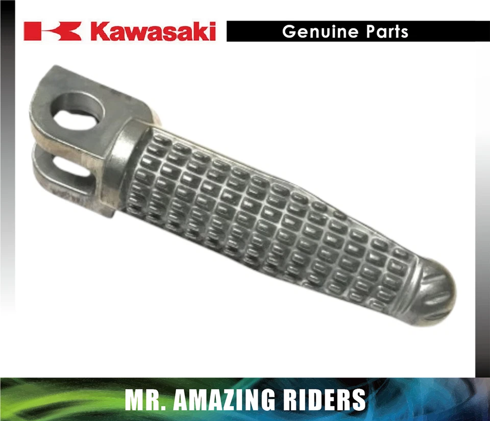 KAWASAKI ORIGINAL FABRICANTE DE EQUIPOS ORIGINALES 2004-2008 NINJA ZX 6R 6RR 10R 650R estriba delantera derecha Foto 1 de 1