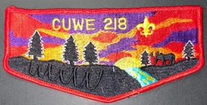 BSA OA Cuwe Lodge 218 Pocket Flap Sew-On Used YZ30 - Picture 1 of 2