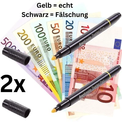 Geldprüfstift Geldscheinprüfer Geldscheinprüfstift für Euro Dollar Prüfstift 2x - Bild 1 von 4