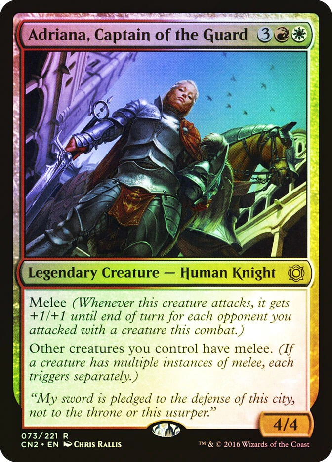 MTG FOIL Adriana, Captain of the Guard  - Conspiracy: Take the Crown #73 - Image 1 of 1