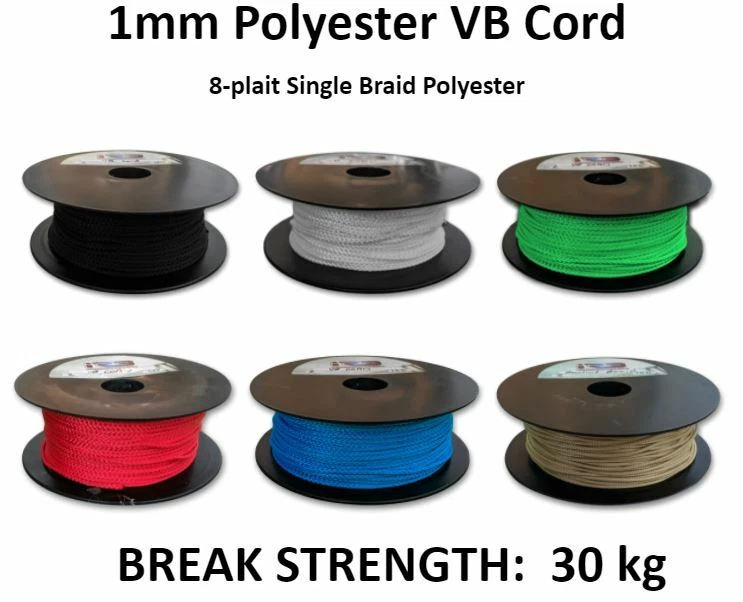 Cuerda ciega veneciana hecha en Australia de 1 mm poliéster VB *POR 10 METROS* Foto 1 de 1