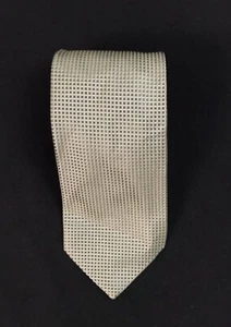 Hugo Boss Metallic Geometric Textured Tie Made In Italy Classic Width 3.5 Inches - Picture 1 of 24