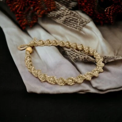 Collar de cáñamo grueso Surfer Phatty torcido para hombre joyería de playa Foto 1 de 4