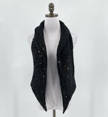 Chaleco Matador Joy Rich Negro Encaje Lentejuelas Talla S Nuevo Con Etiquetas Foto 1 de 4