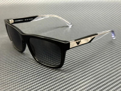 EMPORIO ARMANI EA4224 5017T3 Black Grey Polarized Men's 57 mm Sunglasses - Image 1 of 4