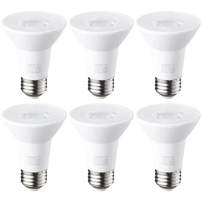 6-Pack PAR20 Dimmable LED Bulb, CRI 90+, 6.5W (50W Equivalent), 5000K Daylight - Image 1 of 4