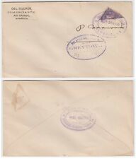 NICARAGUA 1899, AUG 25 BISECTED 10 Cents ON COVER BLUEFIELDS-SAN JUAN DEL NORTE