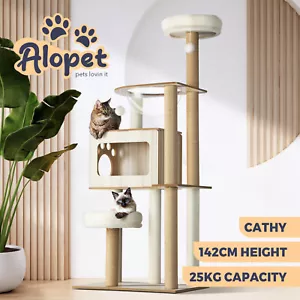 Alopet Cat Tree Tower Scratching Post Scratcher Cats Condo House Bed Furniture - Picture 1 of 11