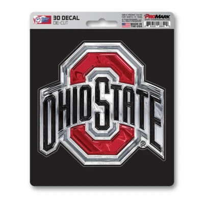 USA NCAA Vinyl Die Cut  Decal  UV resistant Stickers 3D Ohio State Buckeyes - Image 1 of 2