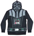 Star Wars Mens Zip Up Hoodie - Darth Vader Cosplay Costume Style