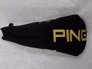 Cubierta de cabeza de repuesto para palo de golf Ping Titanium primera primera negra y dorada - Imagen 1 de 8