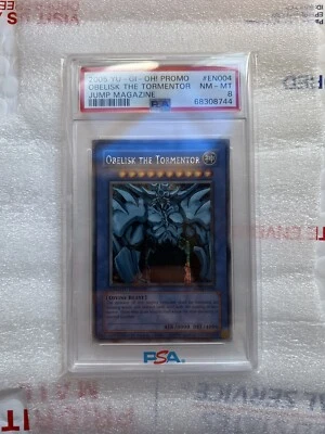 2005 Yugioh Obelisk the Tormentor JMP-EN004 Secret Rare Promo PSA 8 Vintage - Image 1 of 2
