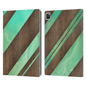 OFFICIAL ALYN SPILLER WOOD & RESIN LEATHER BOOK WALLET CASE COVER FOR APPLE iPAD - Picture 1 of 10