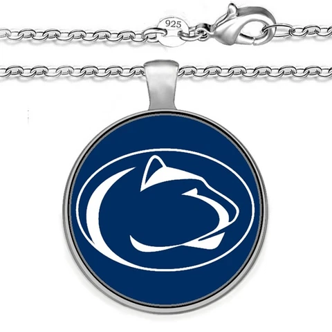 New Penn State Nittany Lions Mens Womens Sterling Chain Necklace With Pendant A1 Cover