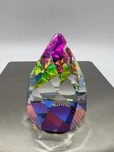 Pisapapeles Swarovski Crystal Cone Rio Swan Logo 3,25" Cristal - RETIRADO 1992 - Imagen 1 de 6