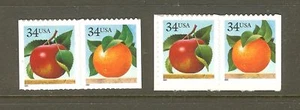 US Scott #'s 3491 - 3492 & 3493 - 3494 / Attached set of Pairs - Picture 1 of 1