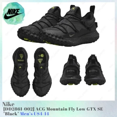 Nike ACG Mountain Fly Low GTX SE Black DD2861-002 Men's US4-14 NEW - Image 1 of 4