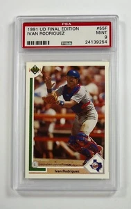 1991 UD Final Edition #55F Ivan Rodriguez PSA 9 Mint GC40-9254 - Bild 1 von 2