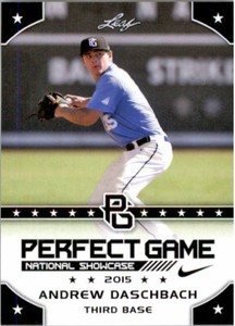 10-Count Lot ANDREW DASCHBACH 2015 Leaf Perfect Game NIKE All-American Rookies