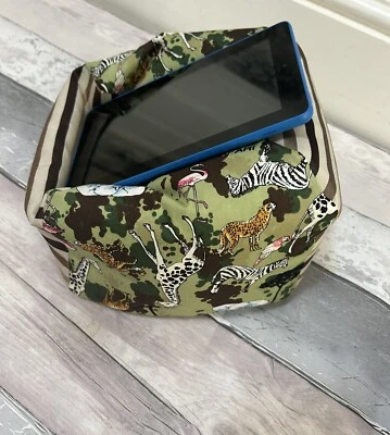 Animals  iPad Mini  Kindle Tablet Nook Desktop cushion Beanbag stand holder - Image 1 of 4