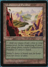 Undiscovered Paradise Visions HEAVILY PLD Land Rare CARD (215887) ABUGames
