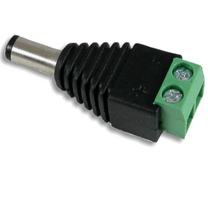 10pcs - 2.1mm CCTV camera DC Power Male Jack Connector - Picture 1 of 3