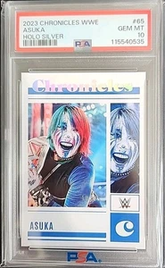 Asuka 2023 Panini Chronicles WWE Holo Silver #65 WWE #10/25 PSA 10 - Picture 1 of 2