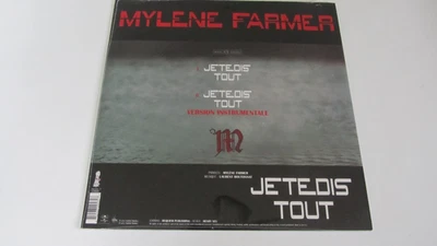  MYLENE FARMER MAXI VINYLE 12 "JE TE DIS TOUT" 2013 POL. 372 953-5  NEUF SCELLE  - Photo 1/4