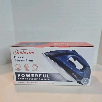 Niebla pulverizadora clásica para plancha de vapor Sunbeam 1250 vatios, apagado automático, cable giratorio de 8 pies  Foto 1 de 4