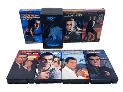 Lot of 10 Movies James Bond 007 Box Gift Set (VHS, 1999) - The World Is Not - Image 1 of 4