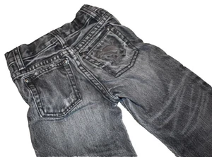 K8 2010 BABY GAP 18-24M SKULL Straight 5 Pocket Adjustable Waist Denim Jeans - Picture 1 of 4