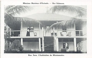 Solomon Islands - RUA SURA - The Missionary's Dwelling - Publ. Marist Missions i - Picture 1 of 2