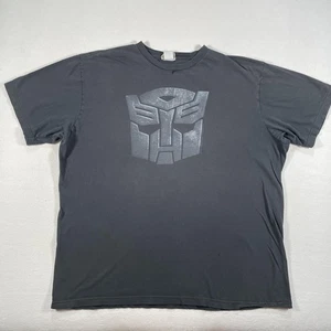 Vintage Transformers Shirt Mens XXL Black Autobot Logo Movie Promo Grunge Y2K - Picture 1 of 13