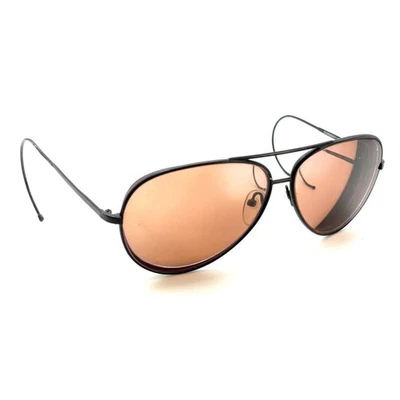 Serengeti Drivers 5239L 哑光黑色飞行员太阳镜镜框日本设计师 — 第 1/4 张图片