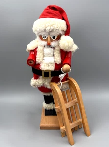 Steinbach Nussknacker Weihnachtsmann und Schlitten #S601 Germany (fehlende Hand) Vintage - Bild 1 von 18