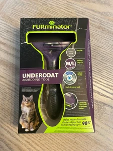 FURminator Undercoat deShedding Tool Medium Large Cat Long Hair (New In Box) - Picture 1 of 6