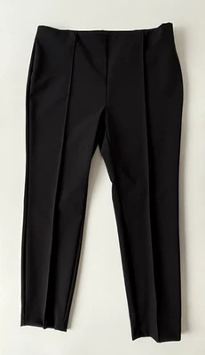 Nicole Miller New York Womens Black Slacks Size L Pull On Work Comfortable - Image 1 of 4