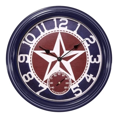 La Crosse Clock 404-3012TX 12 Inch Indoor/Outdoor Clock with Blue - Image 1 of 4