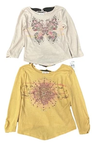 Beautees Girls XL 2-PC Bundle Knit L/S Bead Dazzle Shirt School PullOver Top NWT - Picture 1 of 9