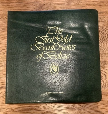 Los primeros billetes de oro de Belice Foto 1 de 4