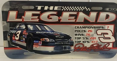 Matrícula de plástico Dale Earnhardt The Legend Wincraft Racing 2002 Foto 1 de 4