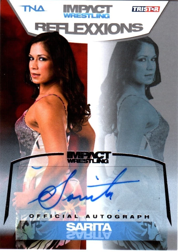 TNA Sarita 2012 Reflexxions SILVER Authentic Autograph Card SN 84 of 99 - Image 1 of 1