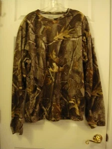 Outfitters Ridge camicia mimetica manica lunga poli taglia 2XL RealTree legno duro - Foto 1 di 7