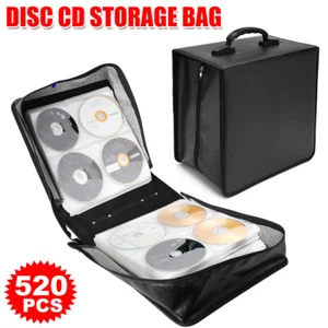 520 Disc CD DVD Storage Case Holder Organizer Wallet Bag Album Media Video Box - Picture 1 of 12