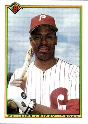 1990 Bowman Ricky Jordan Philadelphia Phillies #156 - Image 1 of 2